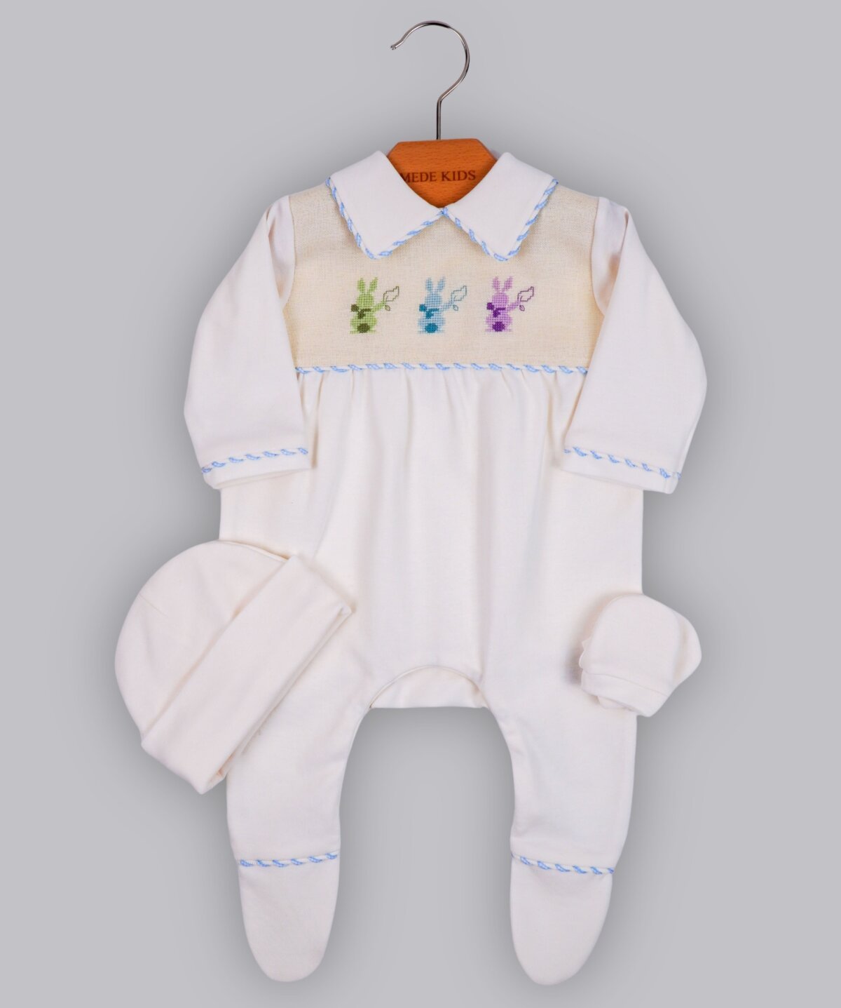 ETAMİN NAKIŞLI 3LÜ SET