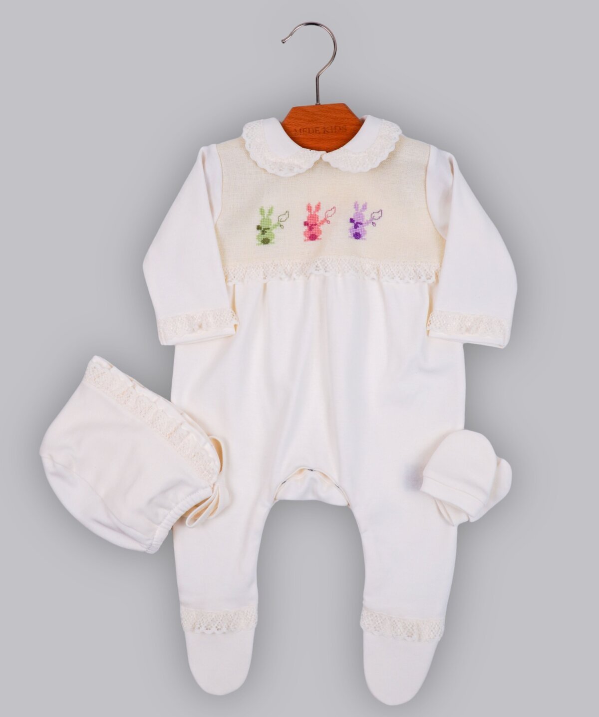 ETAMİN NAKIŞLI 3LÜ SET