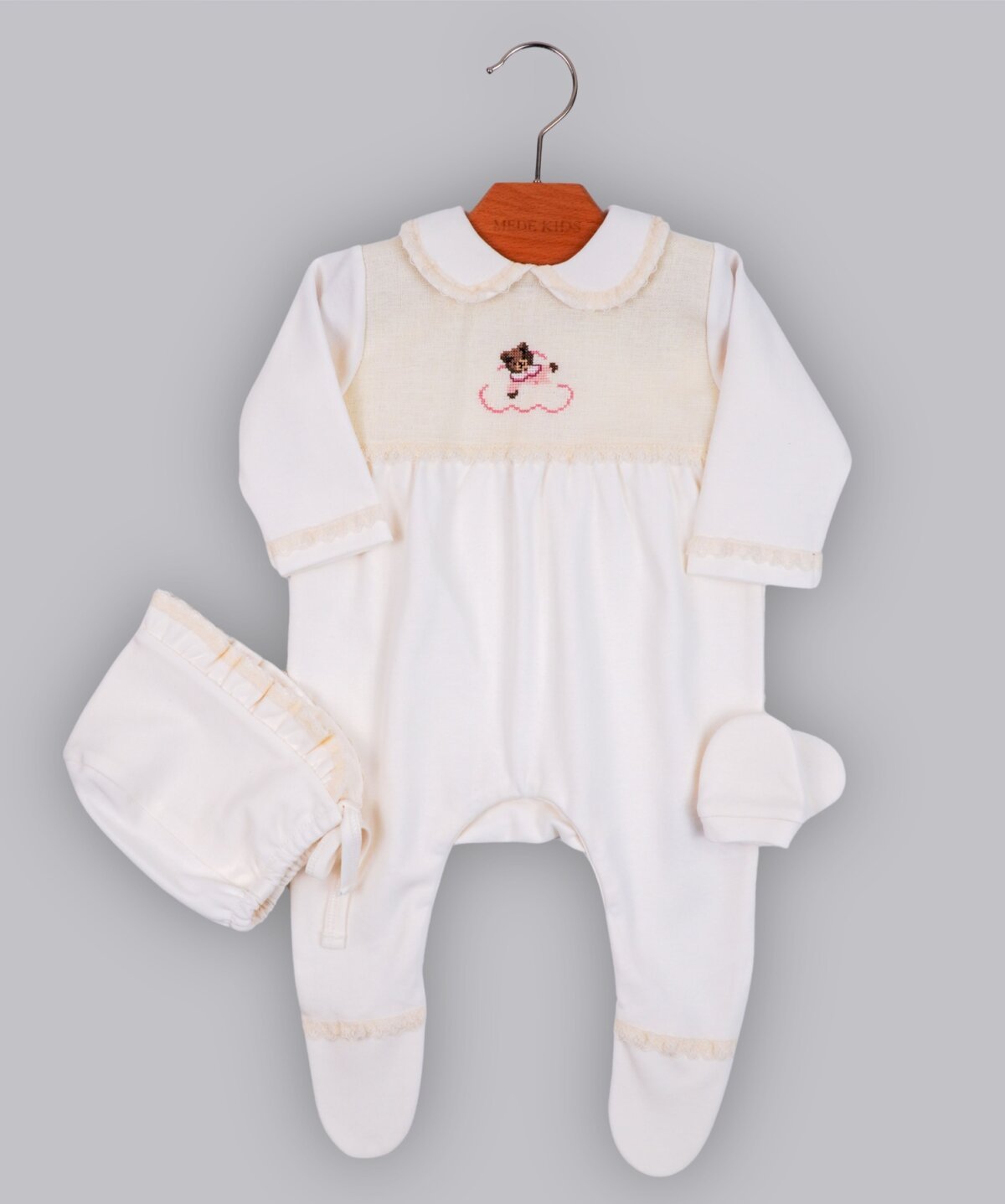 ETAMİN NAKIŞLI 3LÜ SET