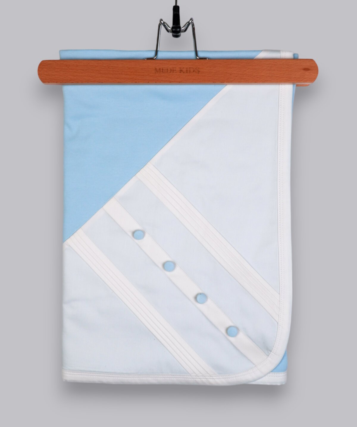 MAVİ NERVÜR DÜĞMELİ BATTANİYE