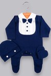 LACİVERT PAPYONLU 5Lİ SET