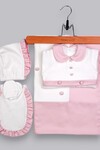 PEMBE DÜĞMELİ 5Lİ SET